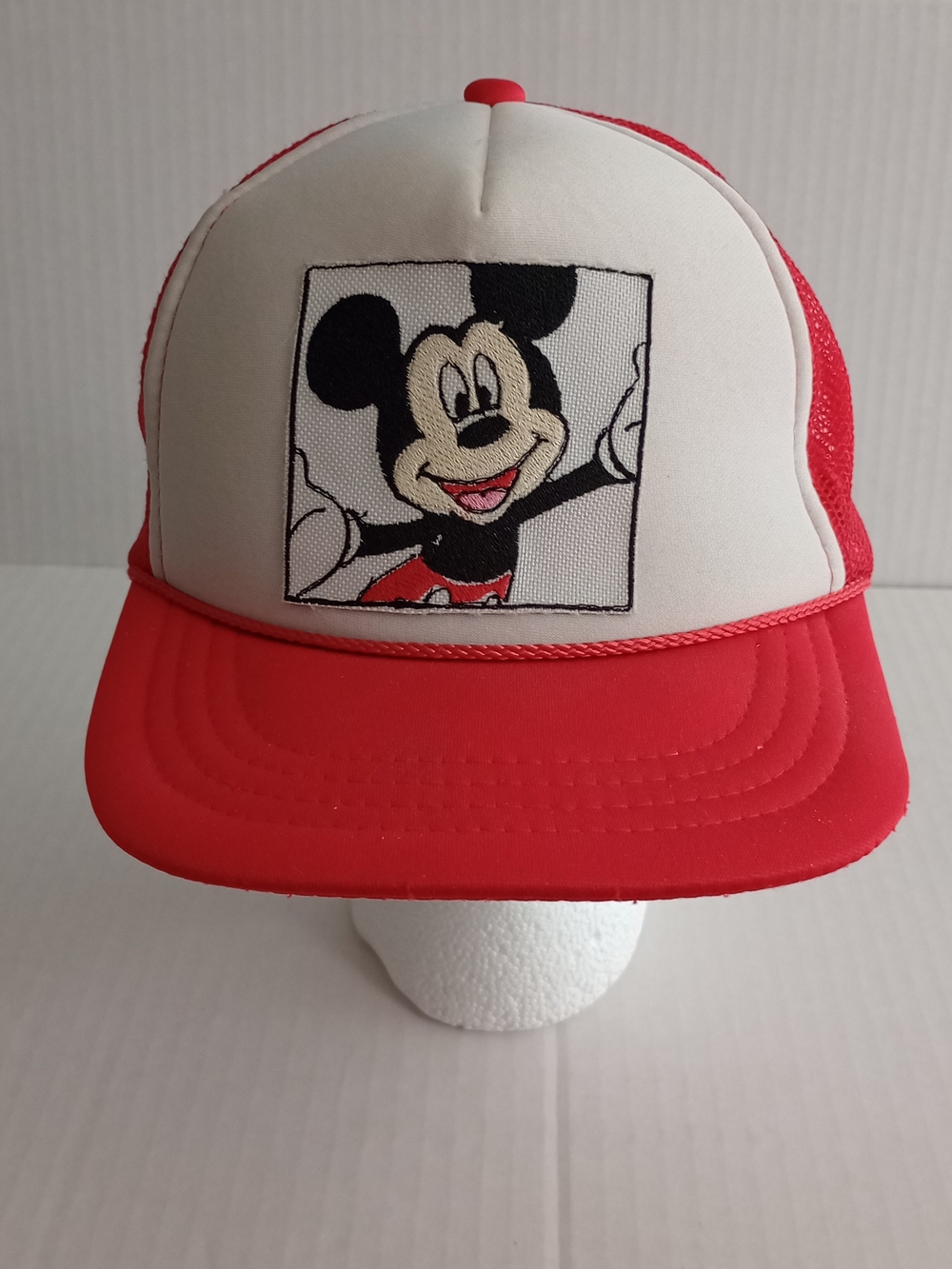 Otto Disney Mickey Mouse Trucker Hat Cap Retro Foam Mesh Snapback Youth Size